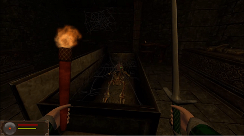 Castle Torgeath screenshot exploring a crypt