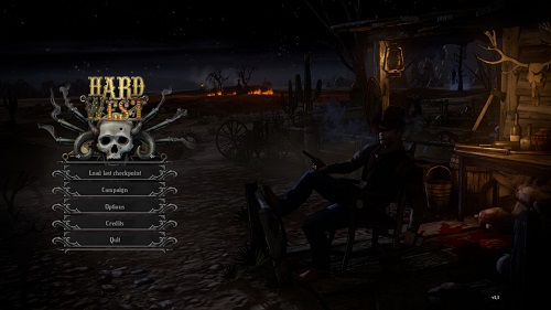 Hard West screenshot main menu