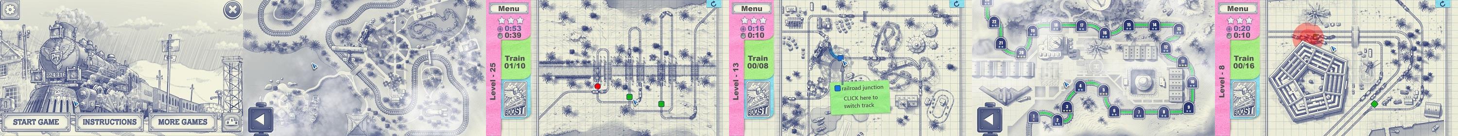 Paper Train Traffic screenshot main menu