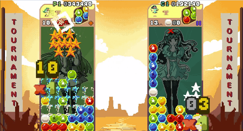 Raining Blobs screenshot 1 player tournament