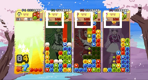 Raining Blobs screenshot 4 player versus mode