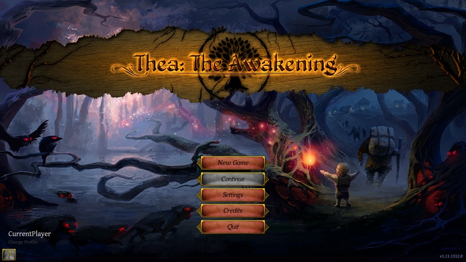 Thea: the Awakening screenshot main menu
